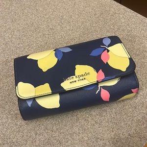 Kate Spade Lemon zest Clutch with strap